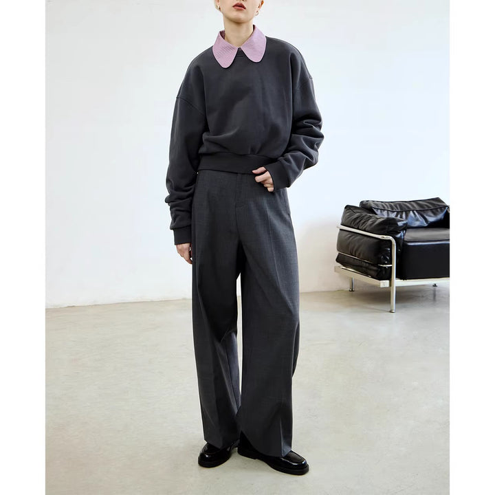 Women Fashionable High-Waist Palazzo Pants Mune Fashion
