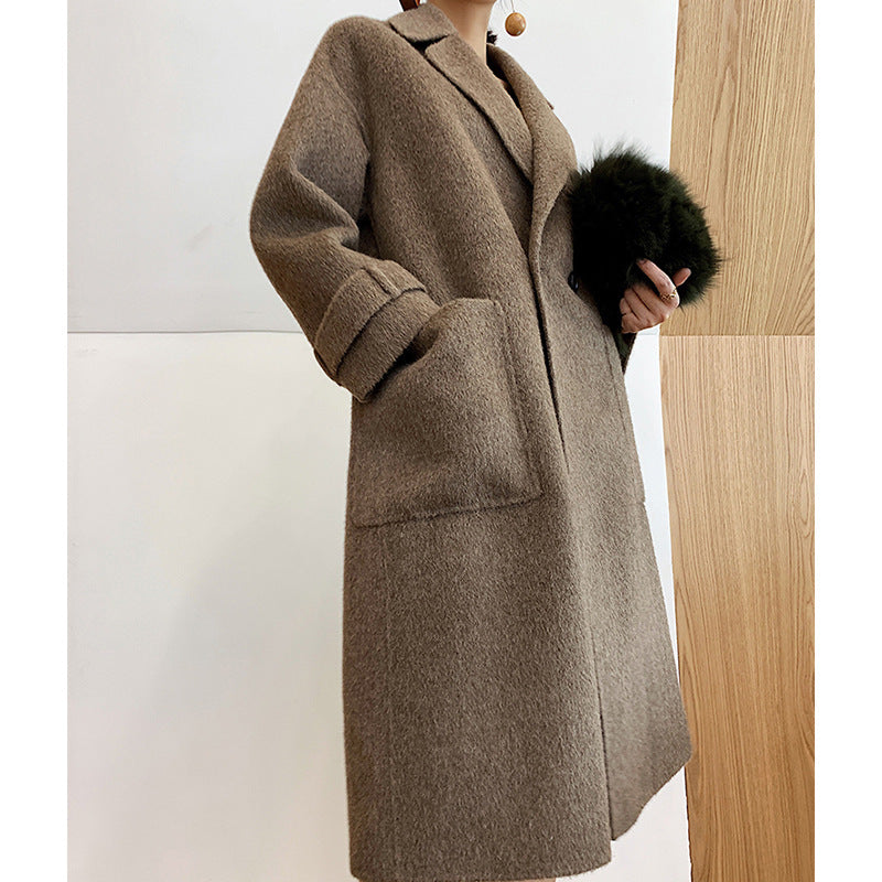 Women Elegant and Comfortable Wool Coat Mune Fashion