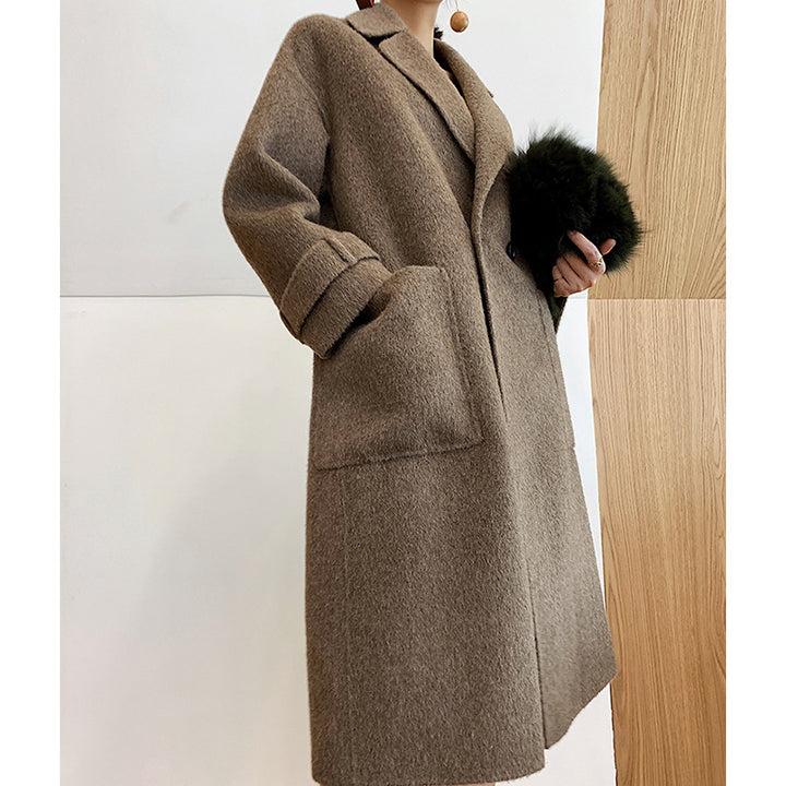 Women Elegant and Comfortable Wool Coat Mune Fashion
