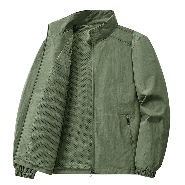 Men's Lightweight Casual Jacket with Narrow Collar Mune Fashion