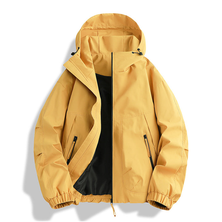 Men's waterproof Hooded Utility Parka with welded seams, adjustable hood, and concealed zip pockets Mune Fashion