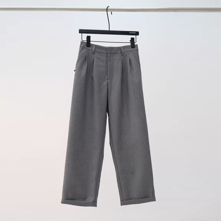 Women's wide fabric pants with elegant pleats Mune Fashion
