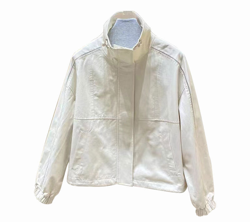 Women’s Fashion Casual Jacket with High Collar Mune Fashion
