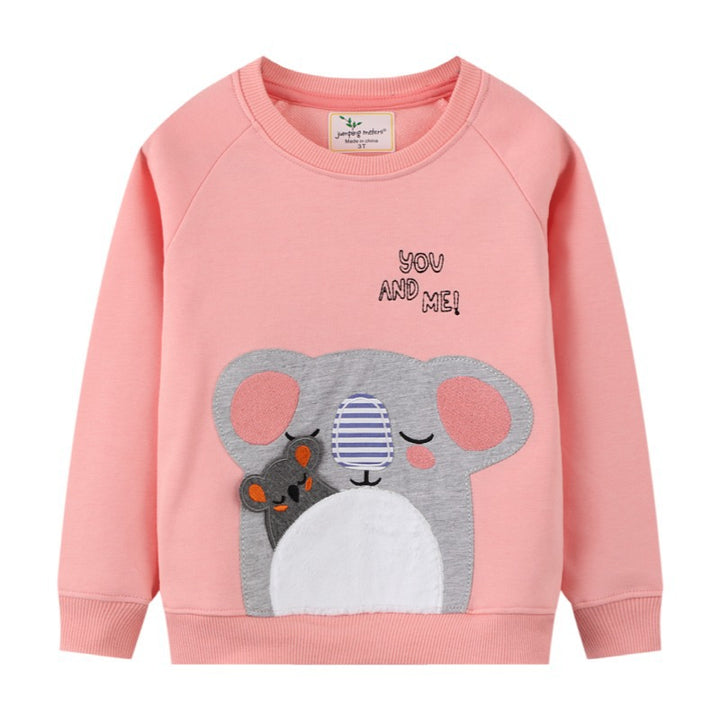 Girl's sweatshirt with cute koala motif Mune Fashion