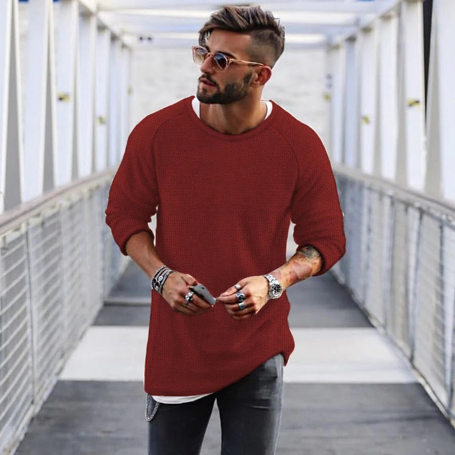 Mune | Men's casual sweater with innovative knit pattern