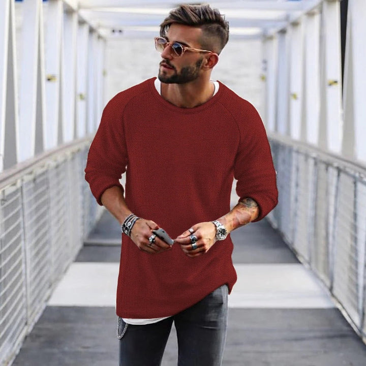 Mune | Men's casual sweater with innovative knit pattern
