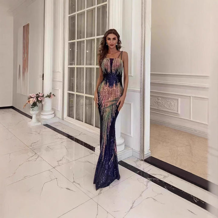 Mune | Festive Performance Sequin Evening Dress
