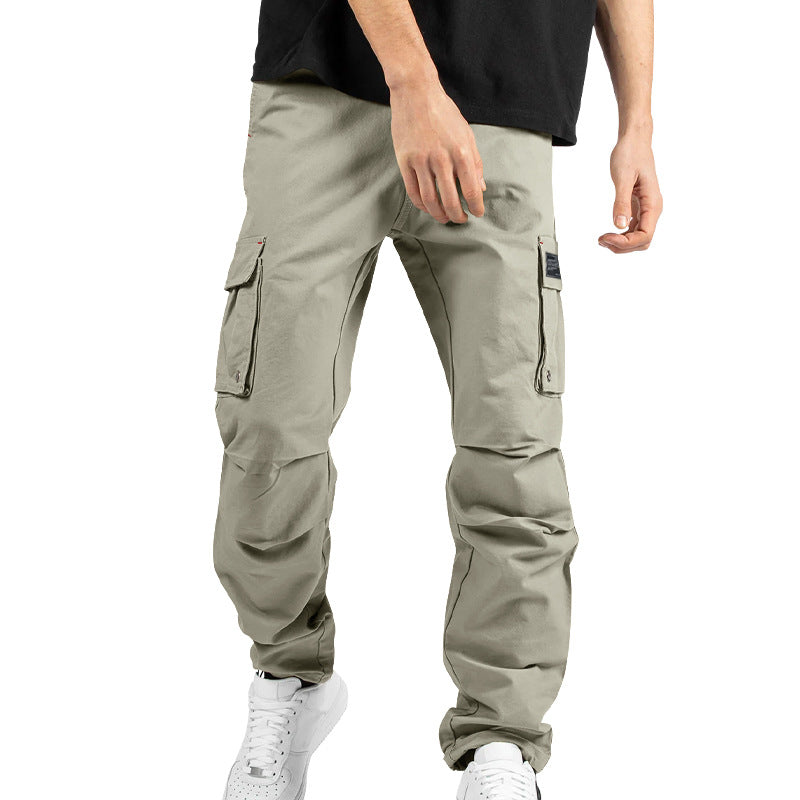 Men's nan urban-utility cargo jogger pants with reinforced flap pockets, D-ring details, and elastic ankle cuffs Mune Fashion