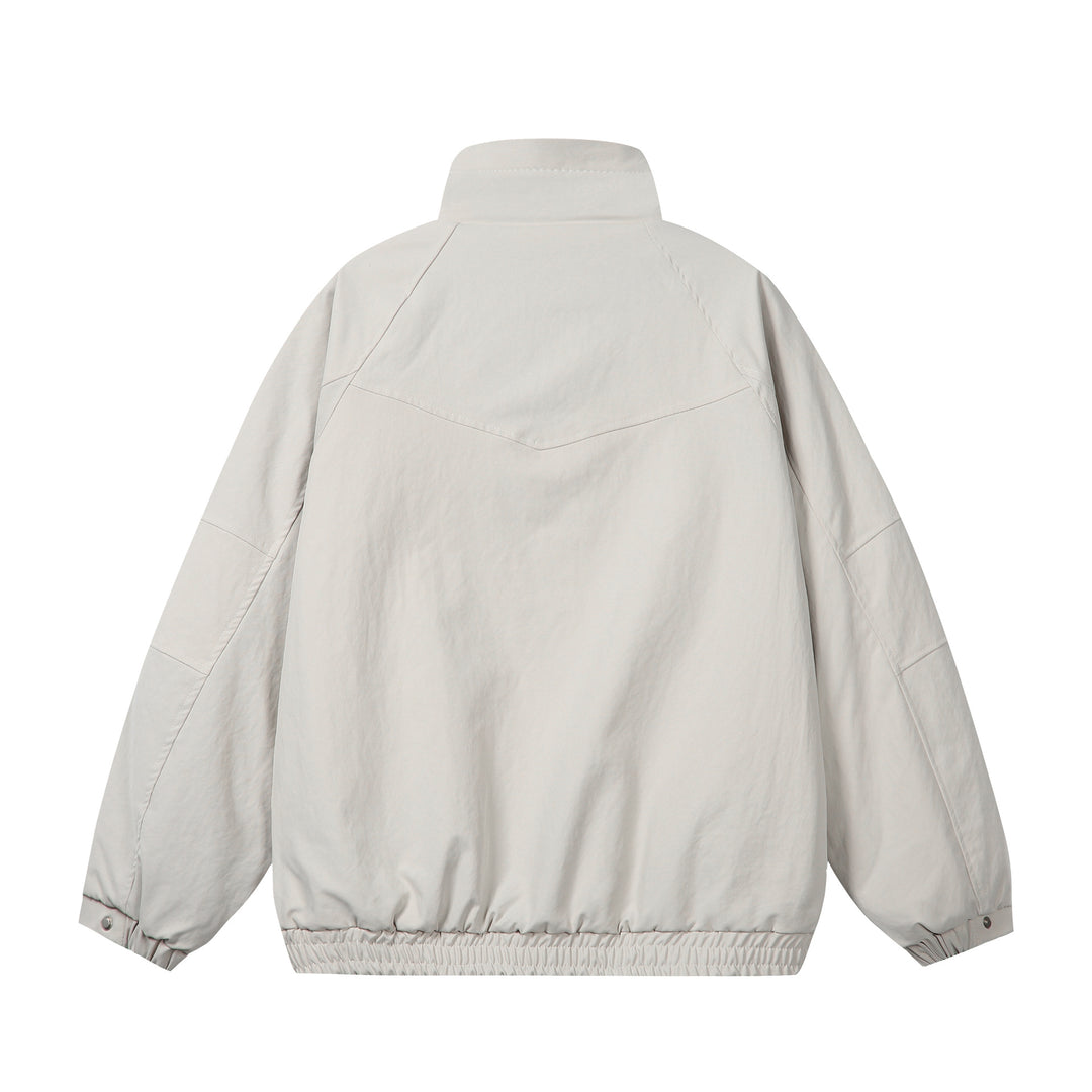 Unisex Short Cut Boxy Puffer Jacket with High Collar and Teddy Lining Mune Fashion