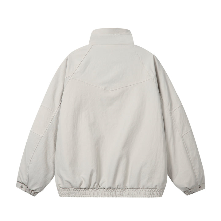 Unisex Short Cut Boxy Puffer Jacket with High Collar and Teddy Lining Mune Fashion