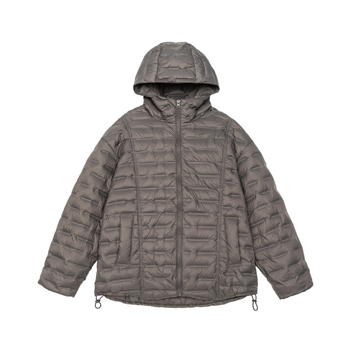 Men's Ultralight Quilted Insulation Jacket with Hood and Adjustable Hem Mune Fashion
