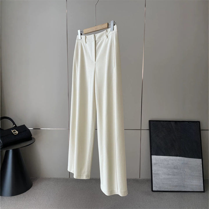 Ladies Elegant Wide Cut Pants Mune Fashion