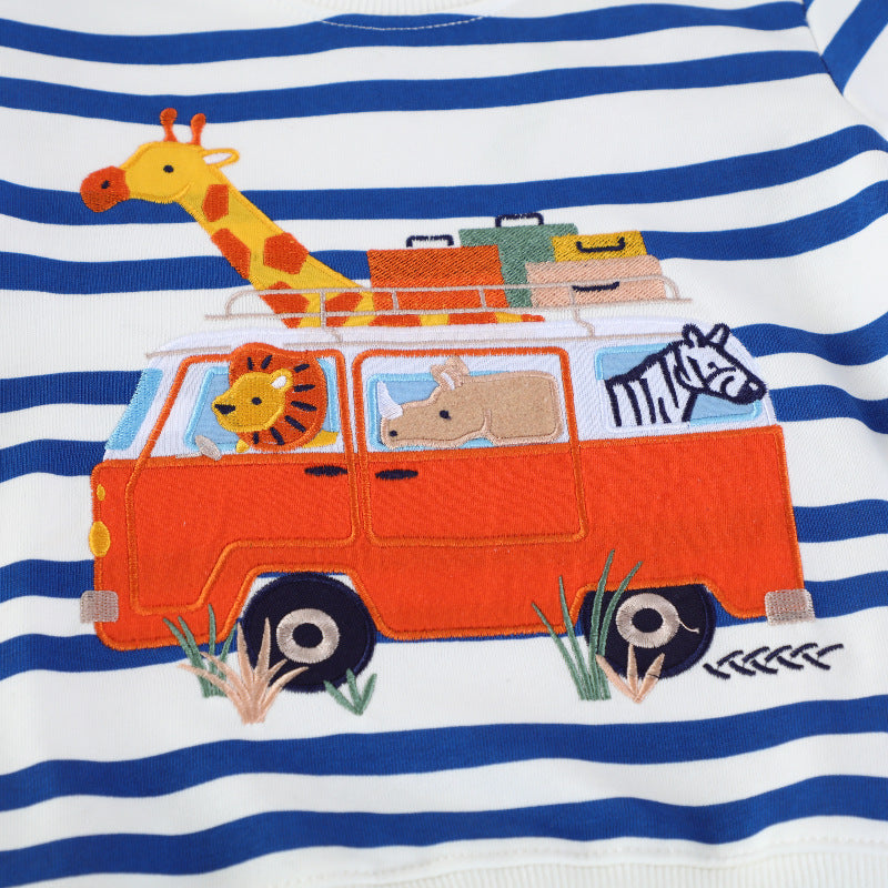 Boys sweatshirt with colorful animal motif Mune Fashion