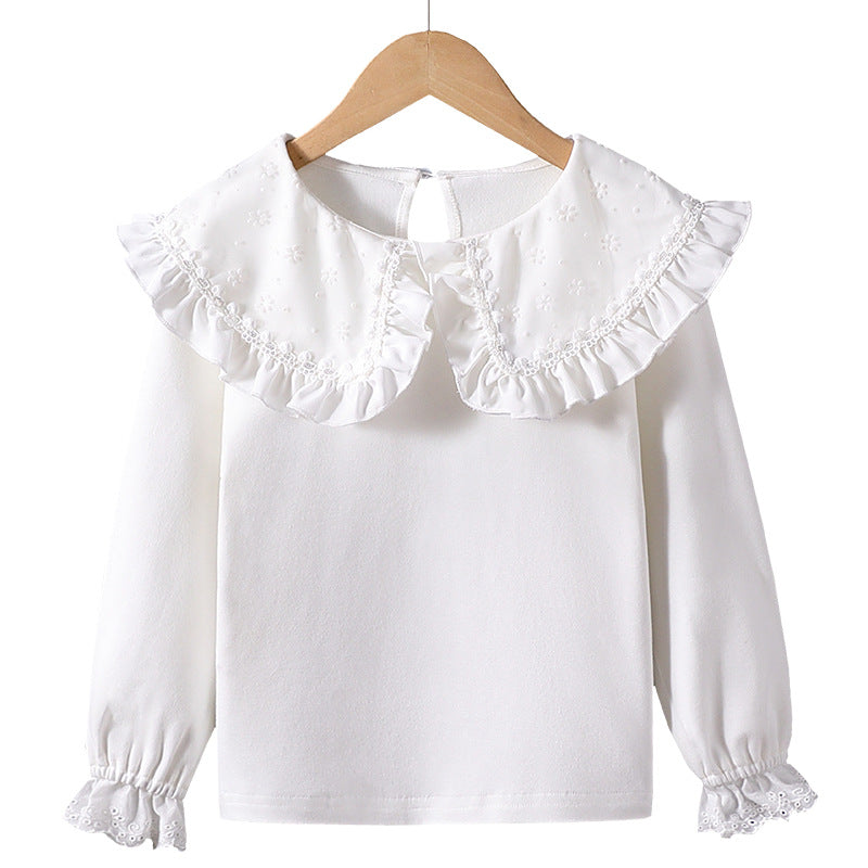 Women's blouse with large ruffled collar Mune Fashion