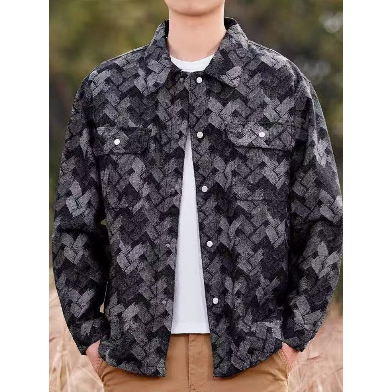 Men's Casual Pattern Jacket Mune Fashion