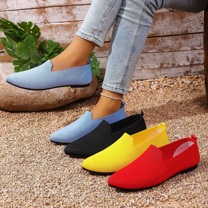 Women's lightweight knitted slippers with memory footbed and non-slip sole Mune Fashion