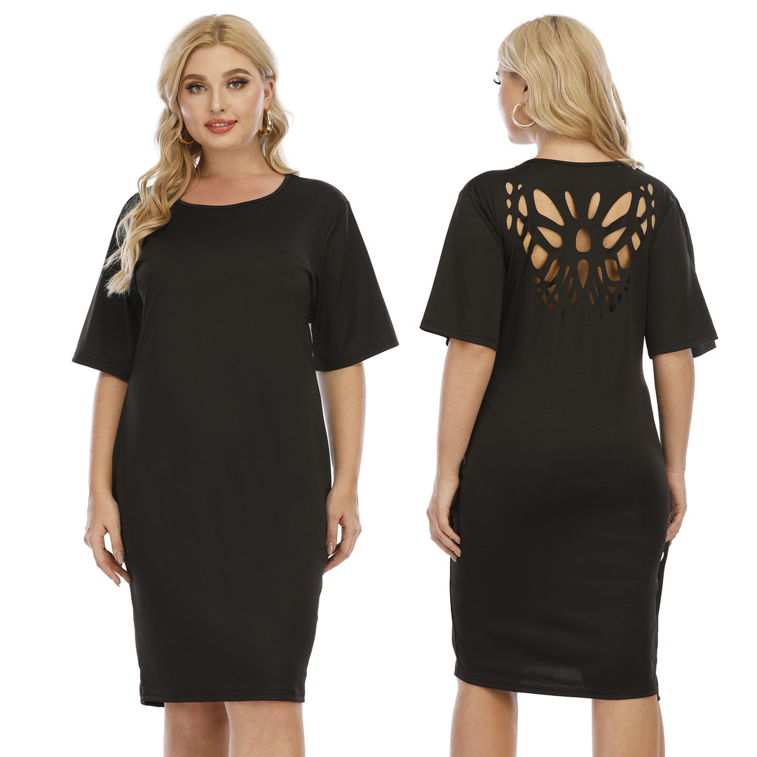 Women's comfortable midi dress with casual cut Mune Fashion