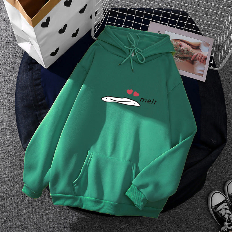 Women’s hoodie with minimalist graphic, loose oversized fit and kangaroo pocket Mune Fashion