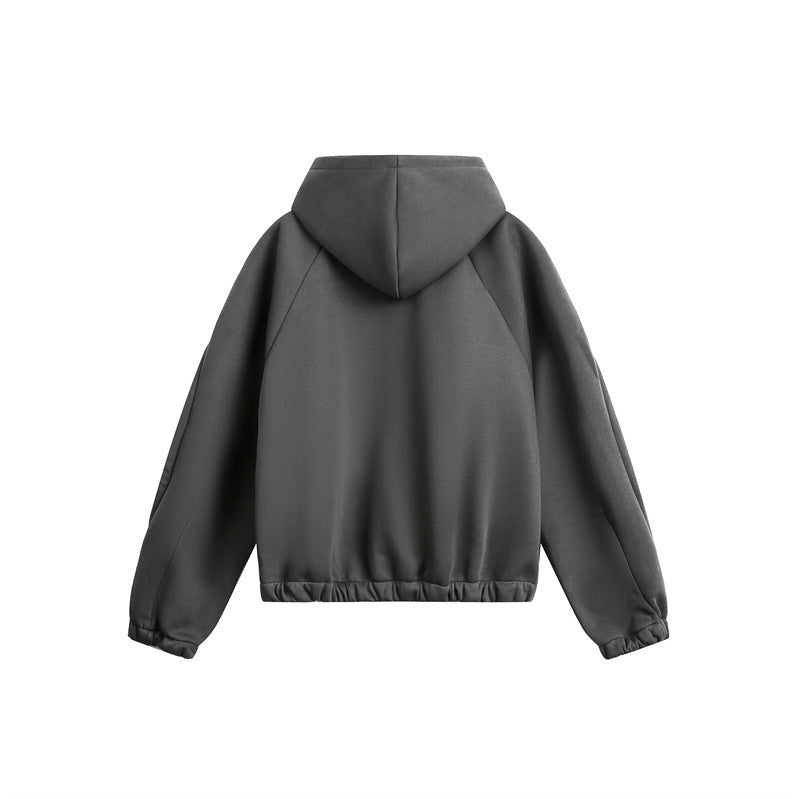 Unisex Lightly padded hooded zip jacket in boxy cut Mune Fashion