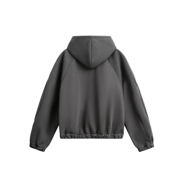Unisex Lightly padded hooded zip jacket in boxy cut Mune Fashion