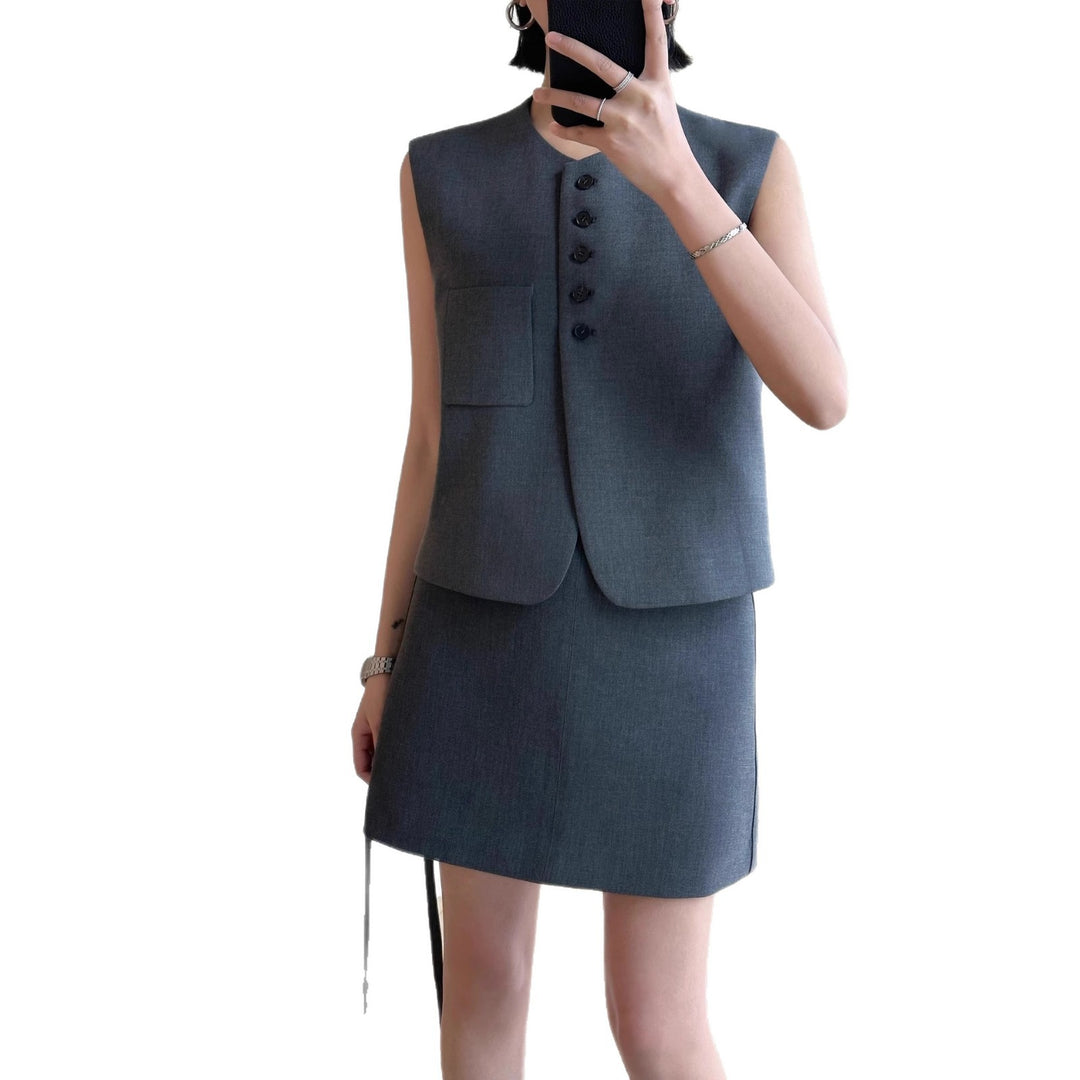 Women Fashionable Blazer Dress Set Mune Fashion