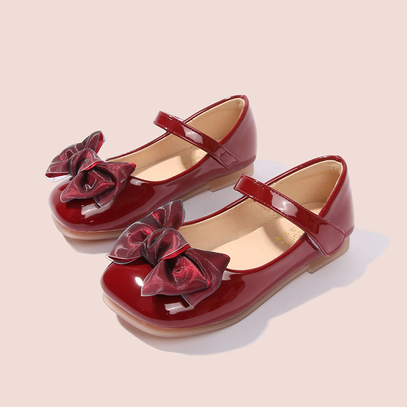 Girls' ballerinas with decorative bow design Mune Fashion