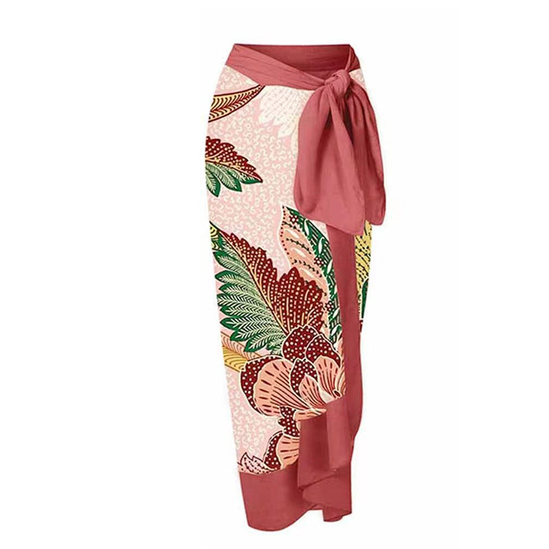 Women’s swimsuit with ruffle details and matching wrap skirt Mune Fashion