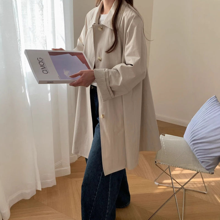 Damen Elegante und zeitlose Trenchcoat Mune Fashion