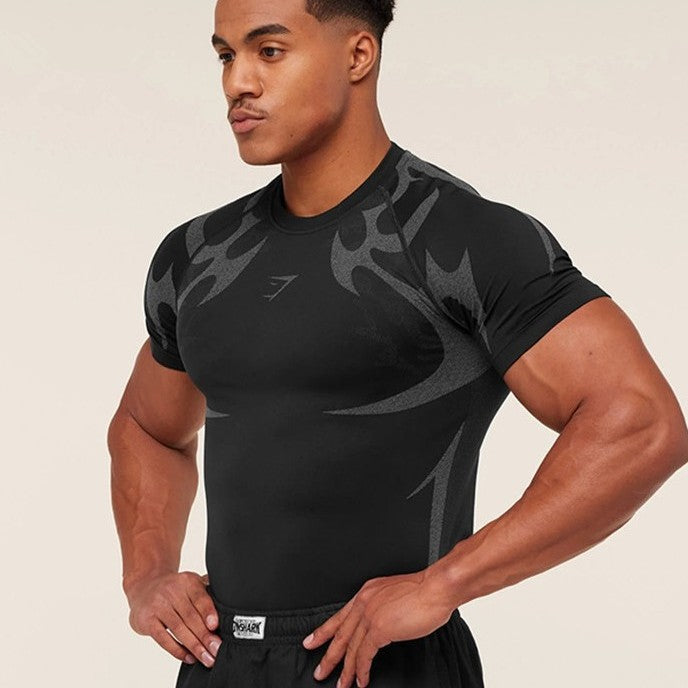 Men's seamless shaping functional shirt with compression effect and ergonomic muscle zones Mune Fashion