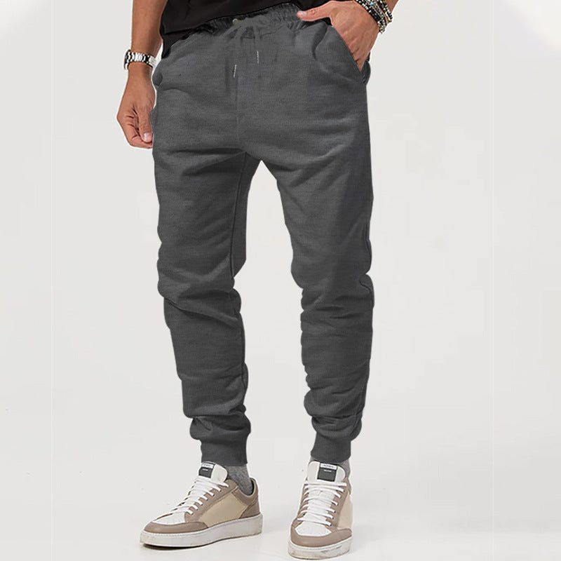 Men's jersey sweatpants in a tapered cut with concealed drawstring and shape-stable ankle cuffs Mune Fashion