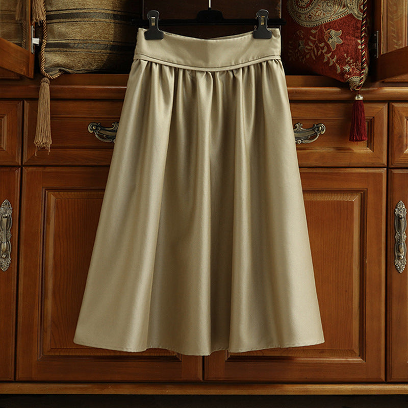 Ladies Elegant Maxi Skirt made of Flowing Fabric Mune Fashion