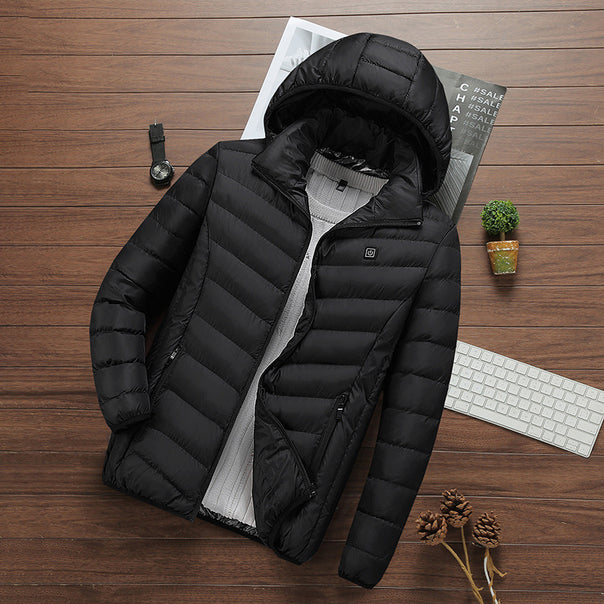 Men's ultra-lightweight quilted parka with hood and thermoregulating insulation Mune Fashion