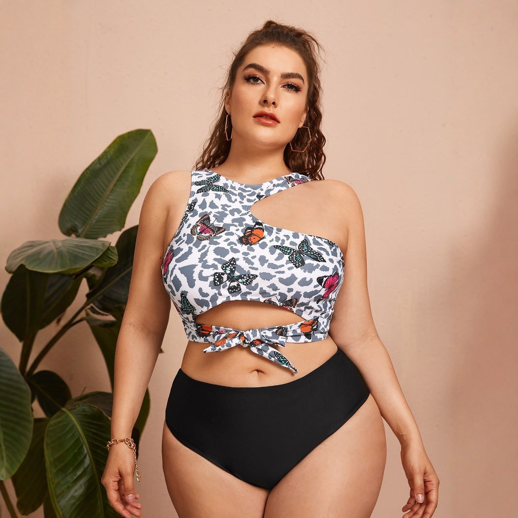 Women’s Crop Bikini Top with Trendy Tie Design Mune Fashion