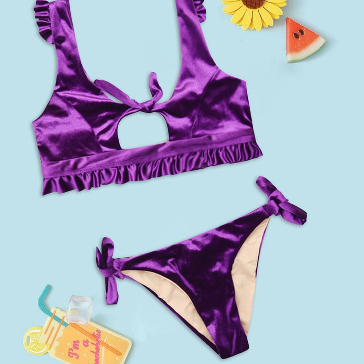 Women's bikini set with subtle cut-out and ruffle details Mune Fashion