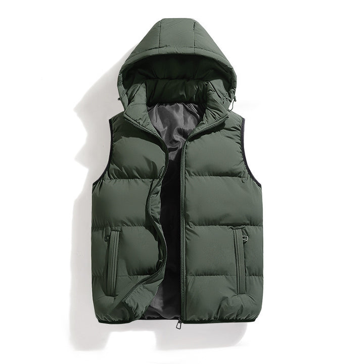 Women Light and heat-insulated padded vest with hood Mune Fashion