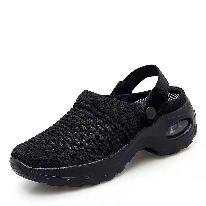 Ladies' breathable mesh clogs with air-cushioned sole and adjustable heel strap Mune Fashion