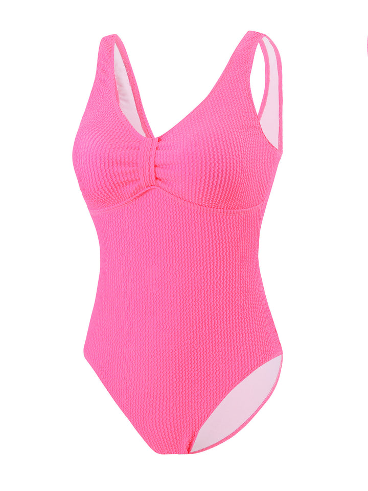 Women's one-piece swimsuit with sophisticated ribbed knit details Mune Fashion