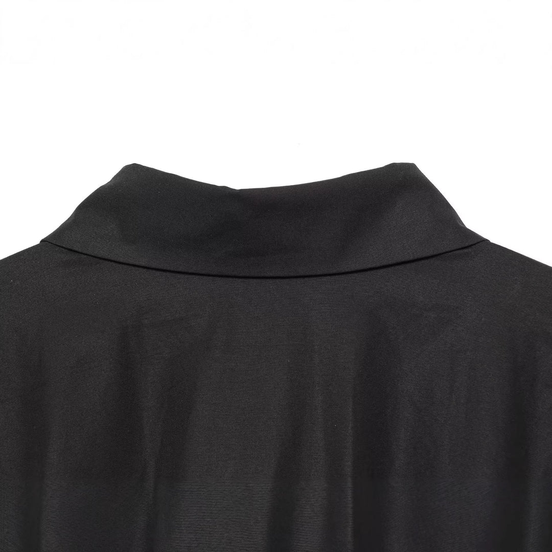 Women Tailored Blouse with Peplum and Princess Seams Mune Fashion