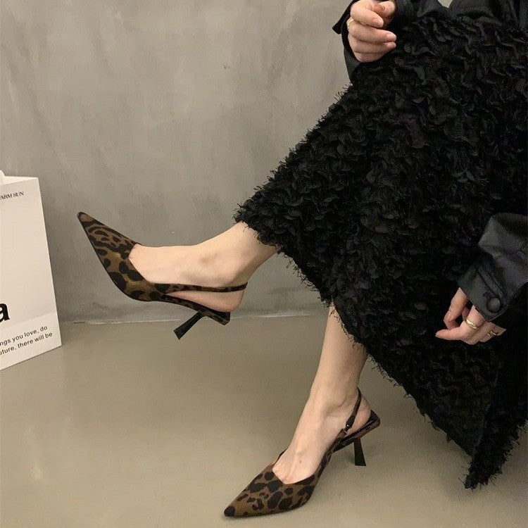 Women pointed toe slingback pumps with low stiletto heel and patent finish Mune Fashion