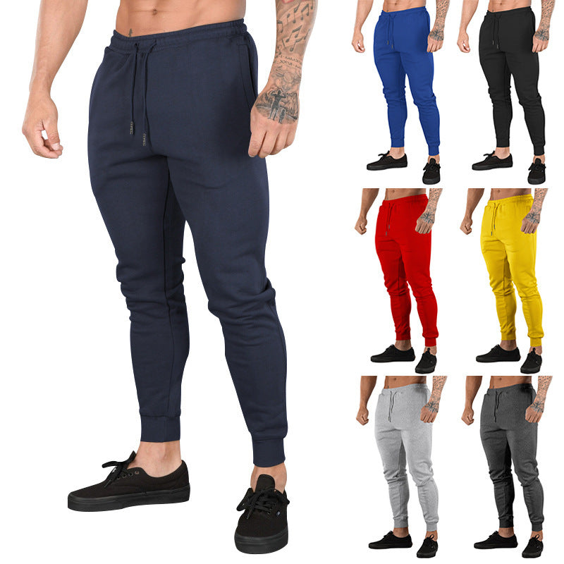 Men's slim fit fleece lounge pants with drawstring, side pockets, and ribbed cuffs Mune Fashion