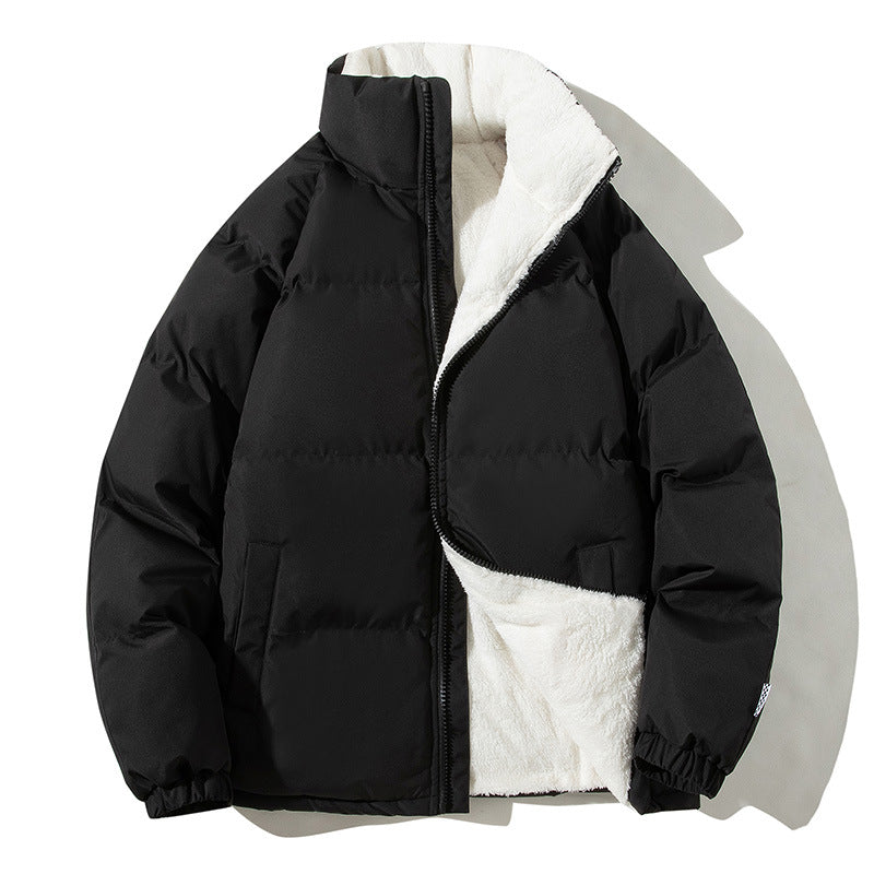 Women quilted thermo bomber jacket with soft teddy lining and high stand-up collar Mune Fashion