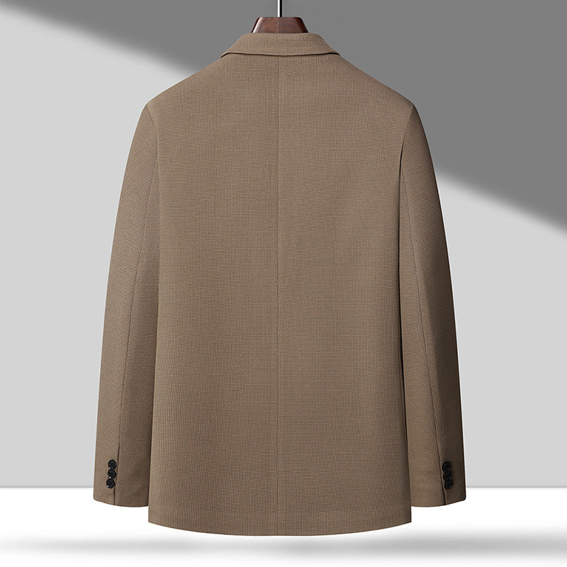 Men's blazer in textured wool blend with patch pockets Mune Fashion