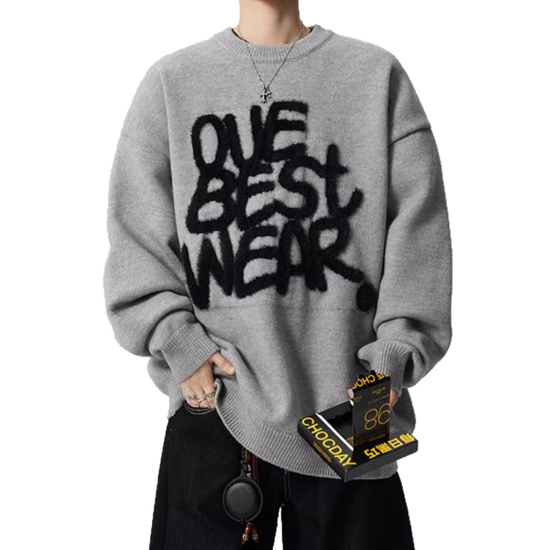 Women Oversized Sweater with Graphic Statement Mune Fashion