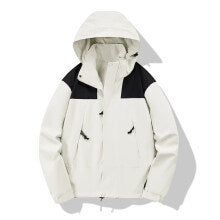 Men's water-repellent softshell jacket with hood, adjustable hem, and multifunction pockets Mune Fashion