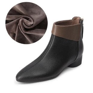 Women's Elegant Ankle Boots with Flexible Collar Mune Fashion
