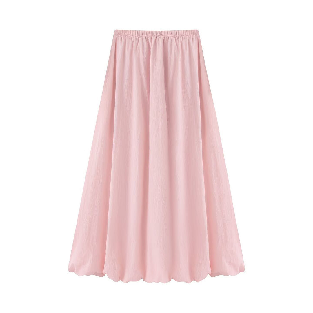 Women’s maxi skirt with wide pleats and balloon-shaped hem Mune Fashion
