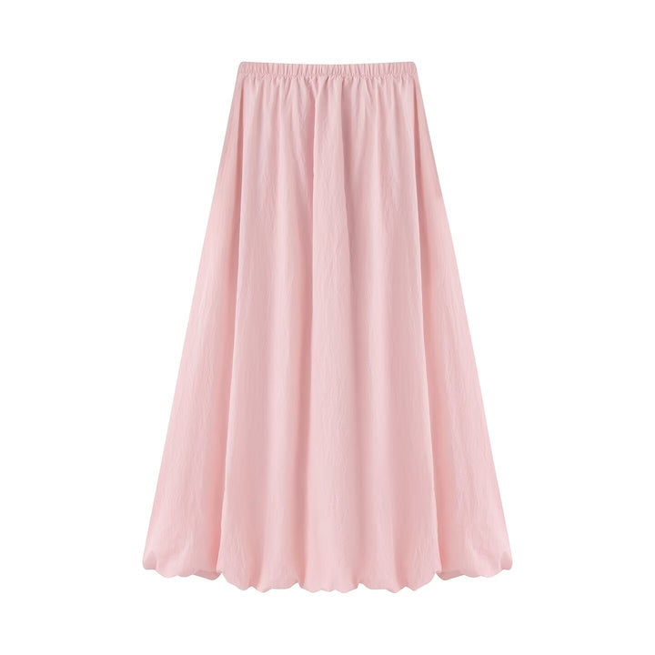 Women’s maxi skirt with wide pleats and balloon-shaped hem Mune Fashion