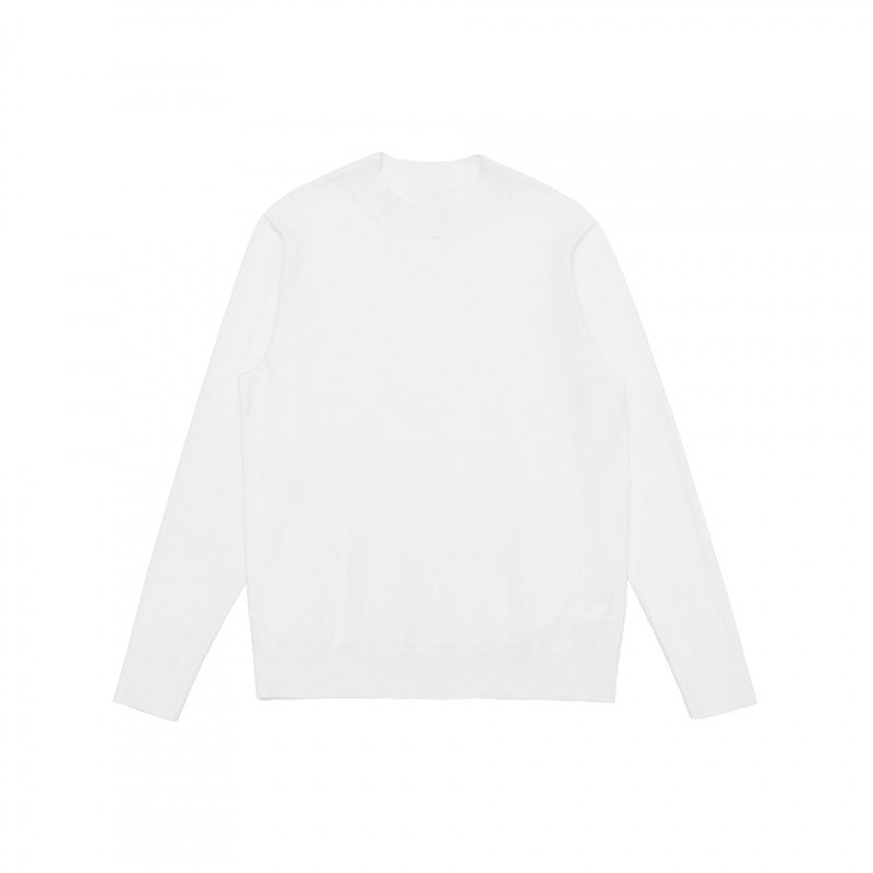 Men's Fine Merino Blend Crew Neck Sweater with Slim Silhouette and Ribbed Finishes Mune Fashion