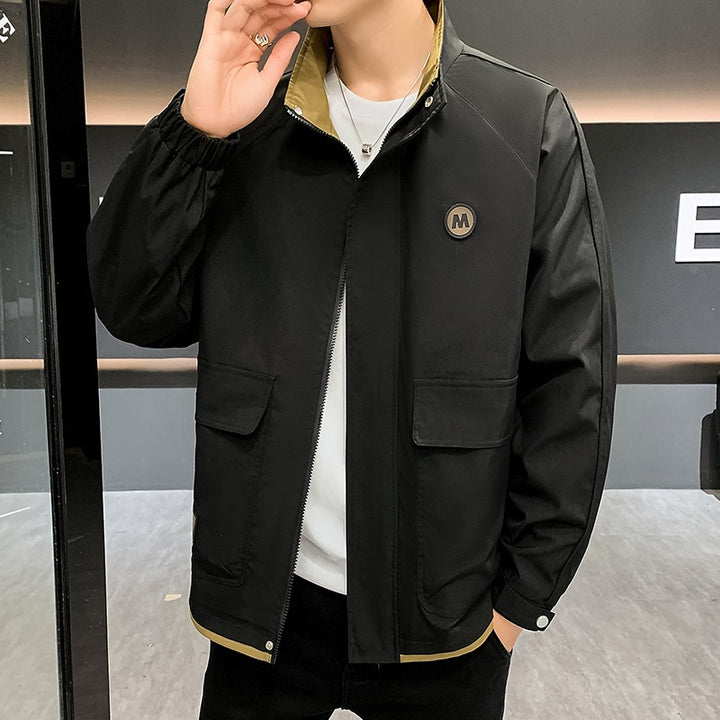 Men's lightweight transitional jacket with hidden pockets Mune Fashion