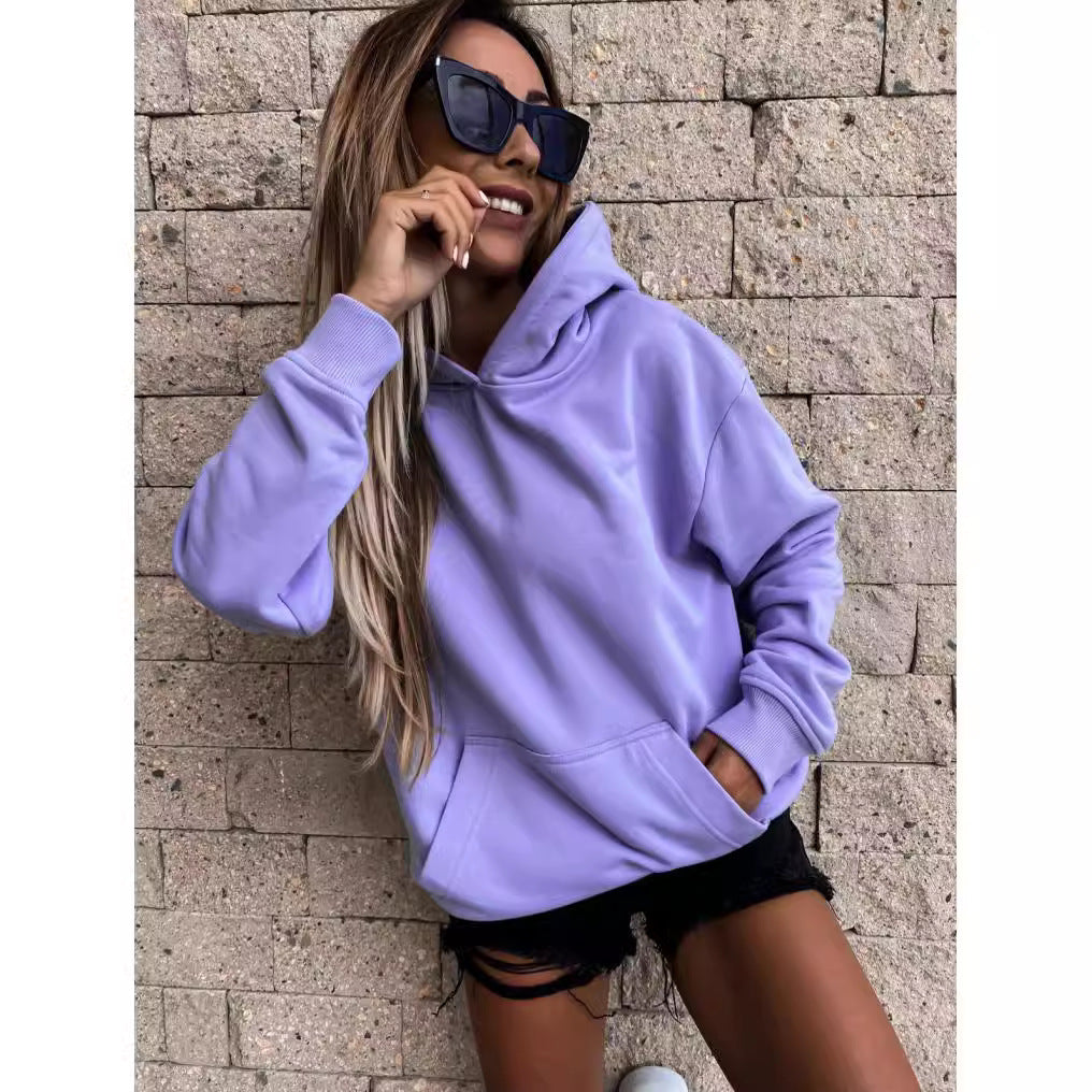 Women's Hoodie with Soft Fleece Lining and Casual Cut Mune